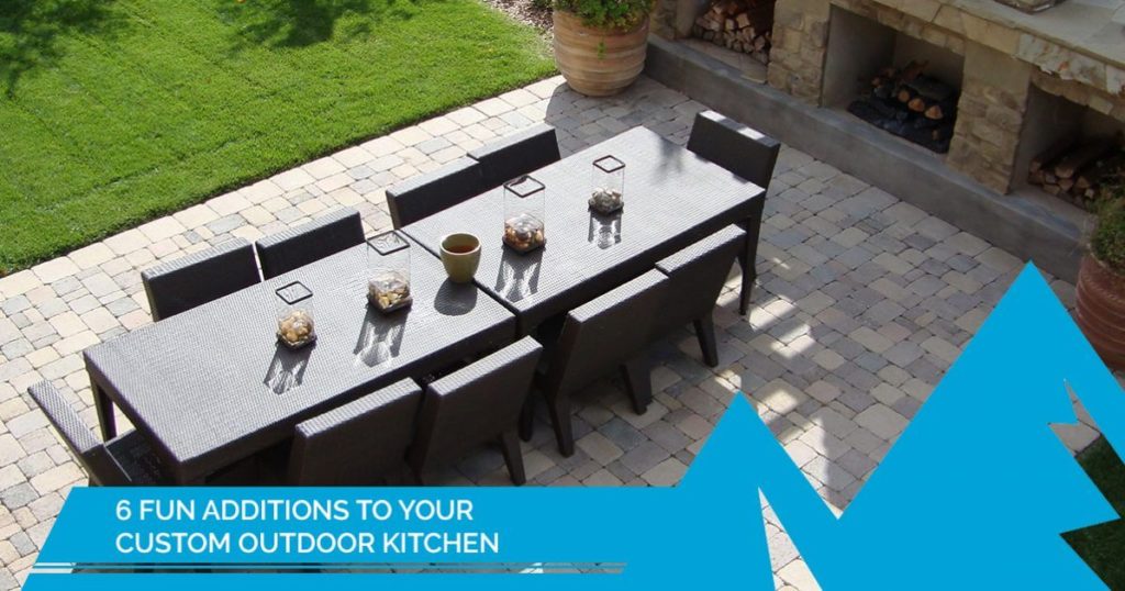 fun custom outdoor kitchen